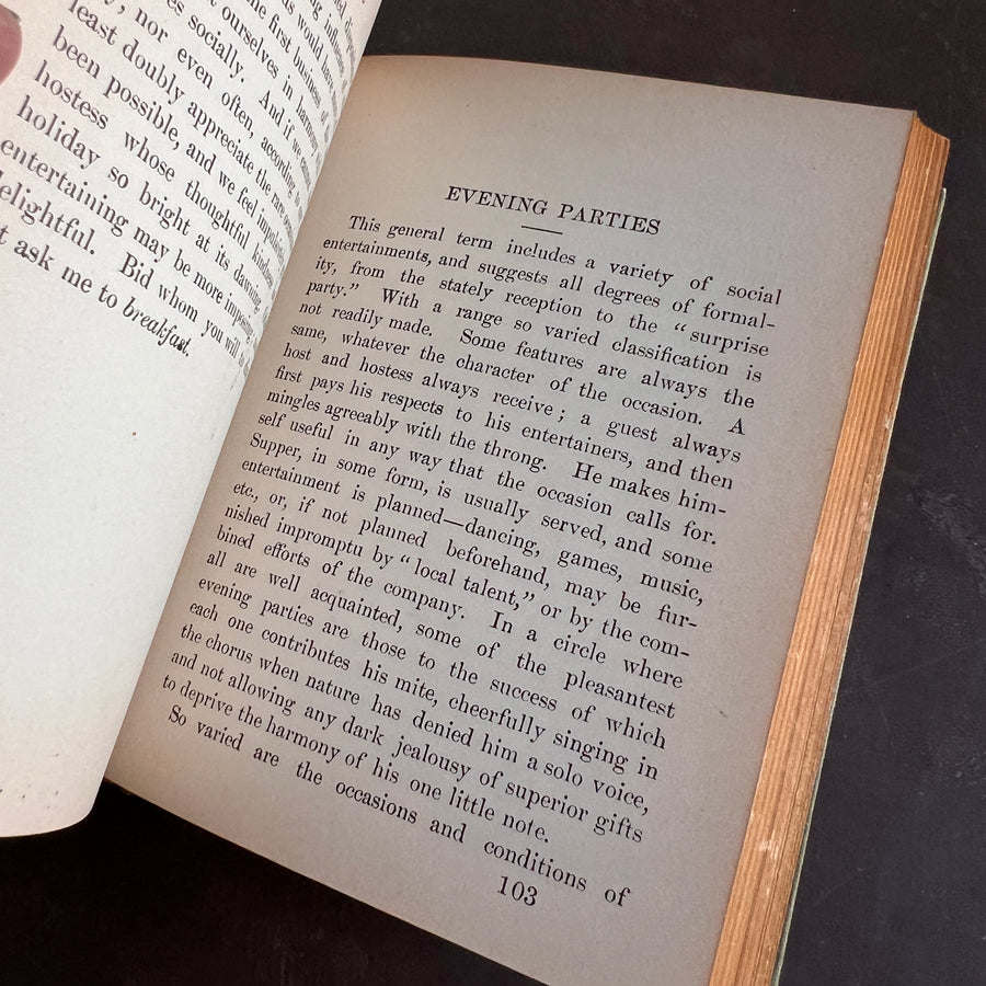 Etiquette: An Answer to the Riddle— When? Where? How? (1900)