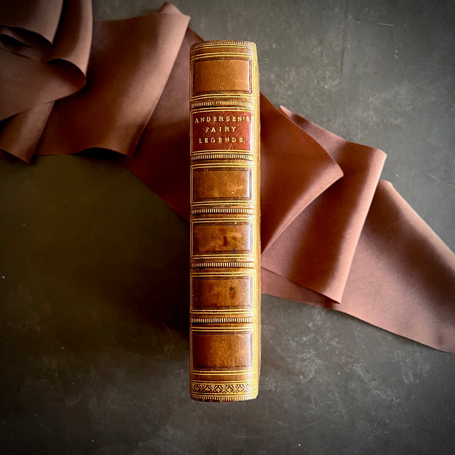 Danish Fairy Legends and Tales by Hans Christian Andersen (1861) | Illustrated | Fine Binding | Marbled Edges | Rare