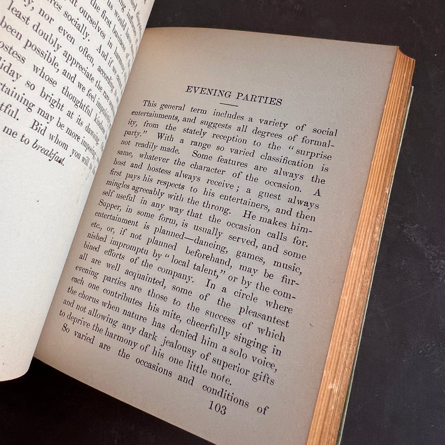 Etiquette: An Answer to the Riddle— When? Where? How? (1900)