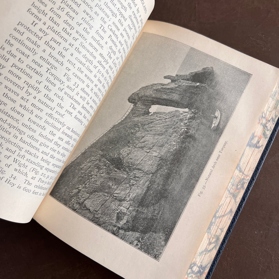 1912 The Scenery of England by Lord Avebury – Fine Prize Binding in Blue Morocco | Geology, Rivers, Volcanoes, and Landscapes of England