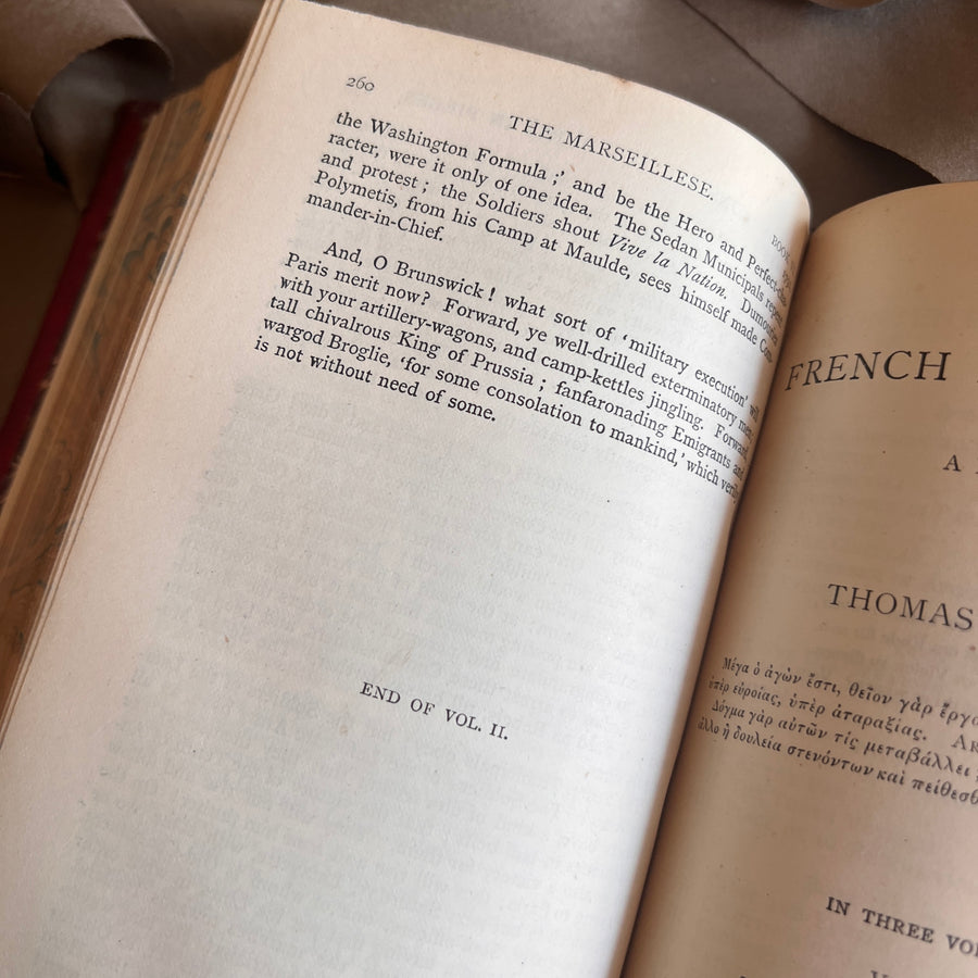 The French Revolution: A History by Thomas Carlyle | Three Volumes in One| 1889