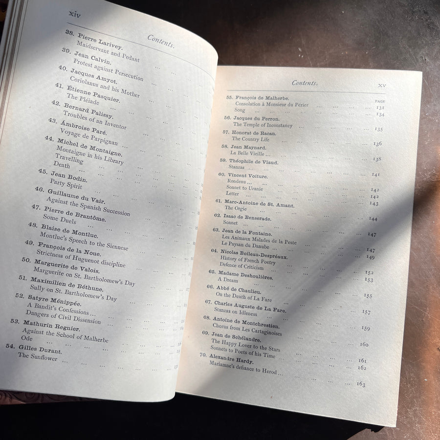 Specimens of French Literature from Villon to Hugo | First Edition | 1883, Clarendon Press Prize Binding