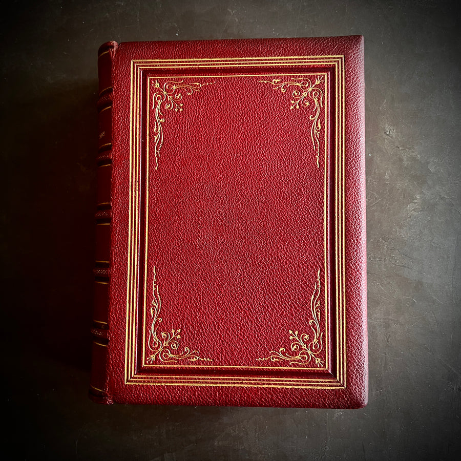 The Poetical Works of Henry Wadsworth Longfellow | c.1880 Fine Leather Binding | Illustrated