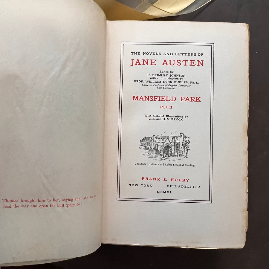 1906 - Mansfield Park; Stoneleigh Edition, Limited Edition