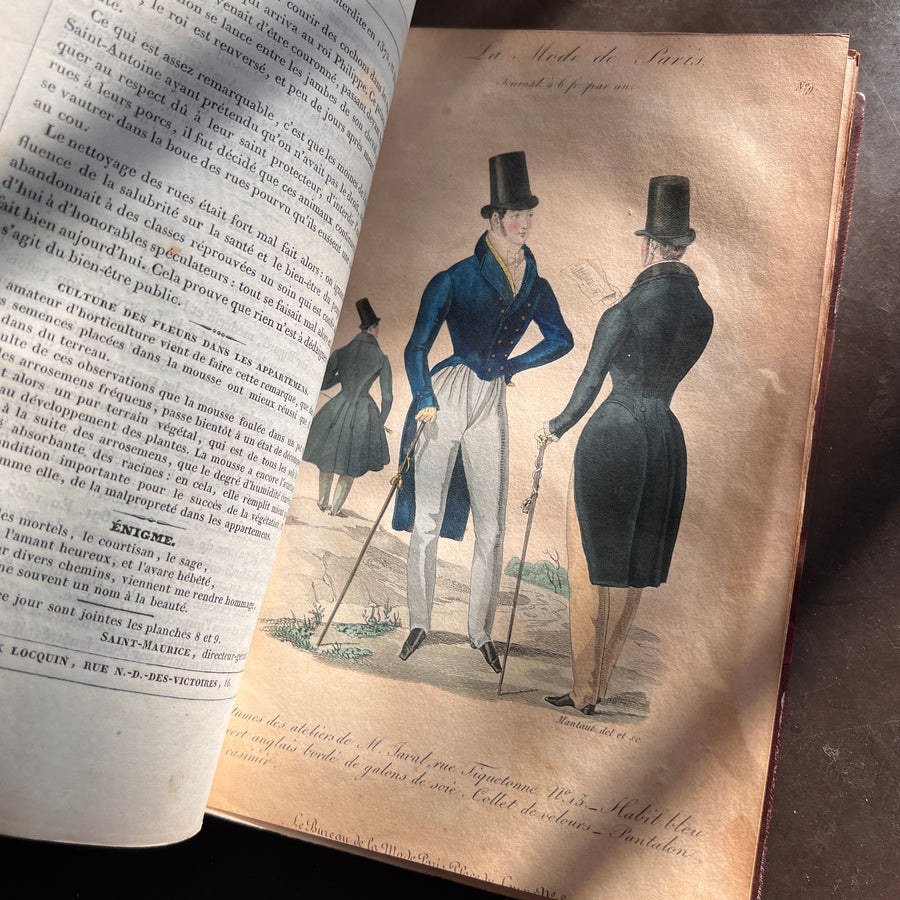 La Mode de Paris: Bulletin Officiel Des Modes (1833-1834) | Hand-Colored Plates