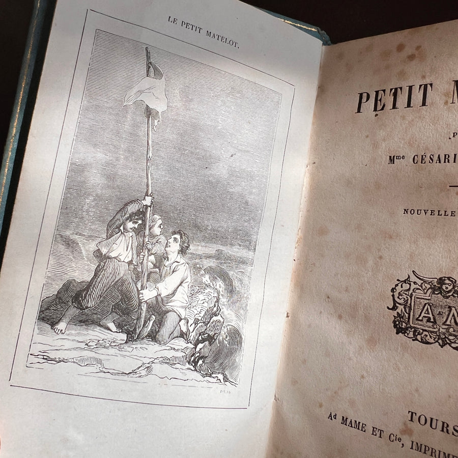 Le Petit Matelot by Césarie Farrenc (1858) – French Cartonnage Romantique Binding by Mame et Cie, Tours