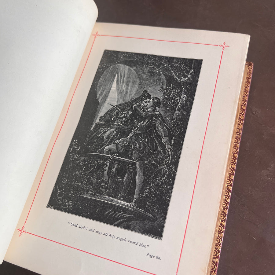 The Poetical Works of Henry Wadsworth Longfellow | c.1880 Fine Leather Binding | Illustrated