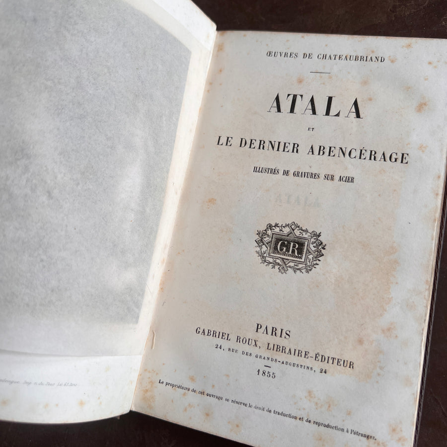 Atala & Le Dernier Abencérage by Chateaubriand | 1855 | Illustrated