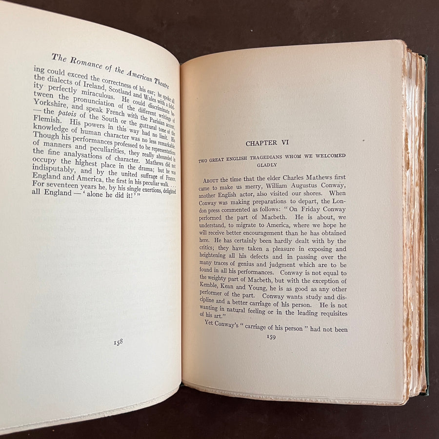 1913 - The Romance of the American Theatre, First Edition