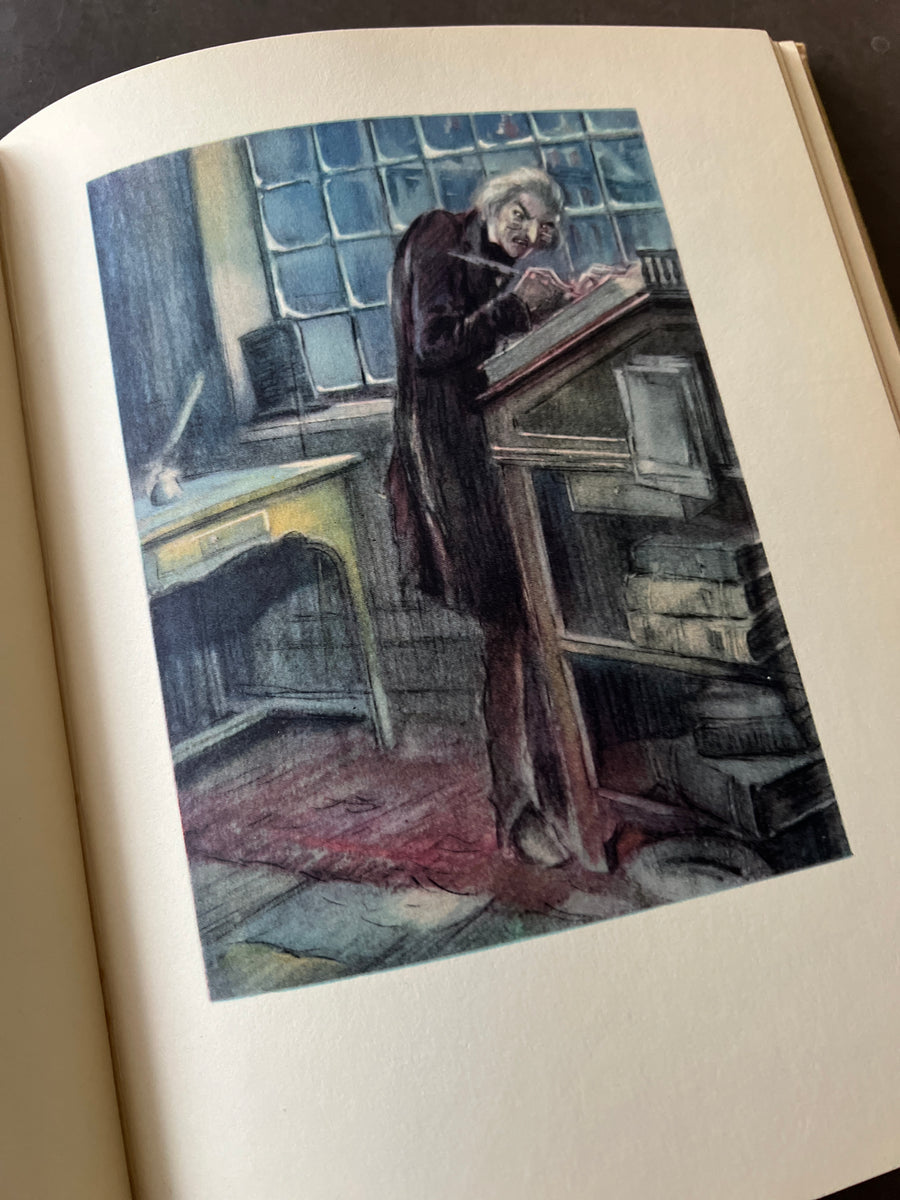 A Christmas Carol by Charles Dickens (1938) – Illustrated by Everett Shinn, Garden City Publishing