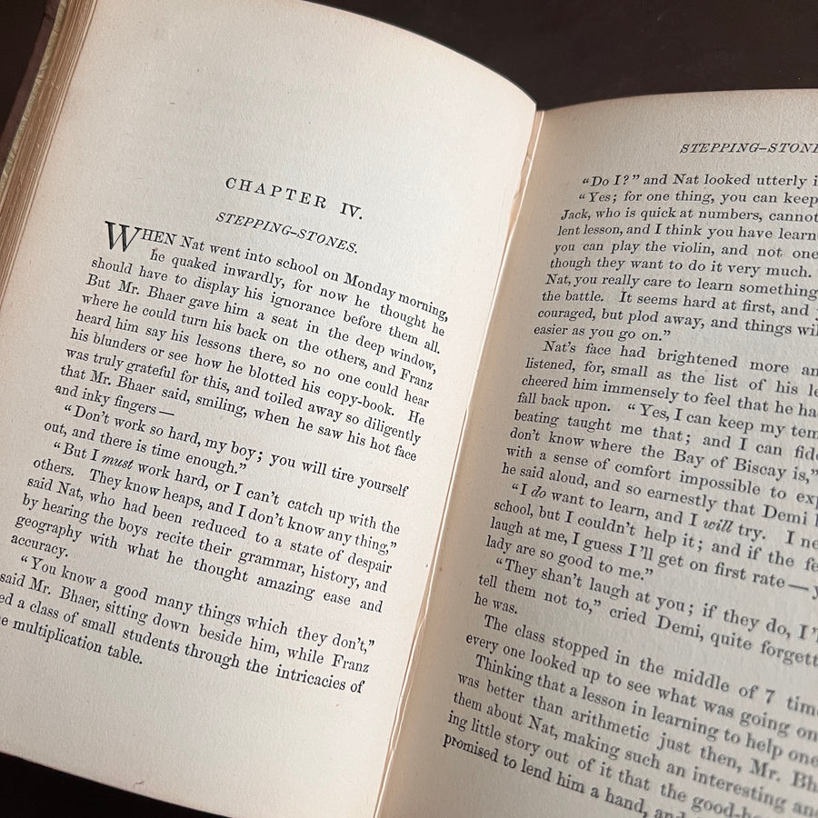 Little Men (1882) by Louisa May Alcott — Illustrated Roberts Brothers Edition — Decorative Victorian Binding