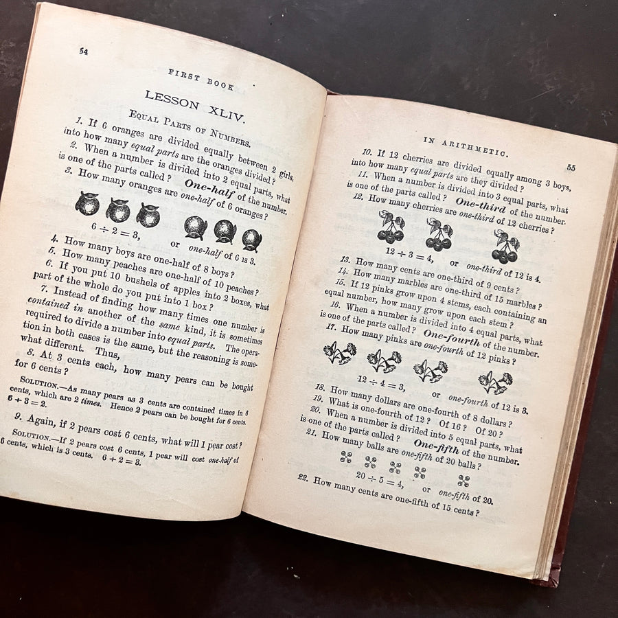 1874 - Robinson’s Shorter Course, First Book of ArIthmetic