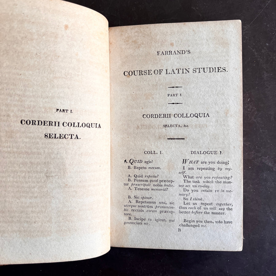 1810 - Farrand’s Course of Latin Studies: Or Classical Selections; With Notes To Facilitate The Progress Of Learners