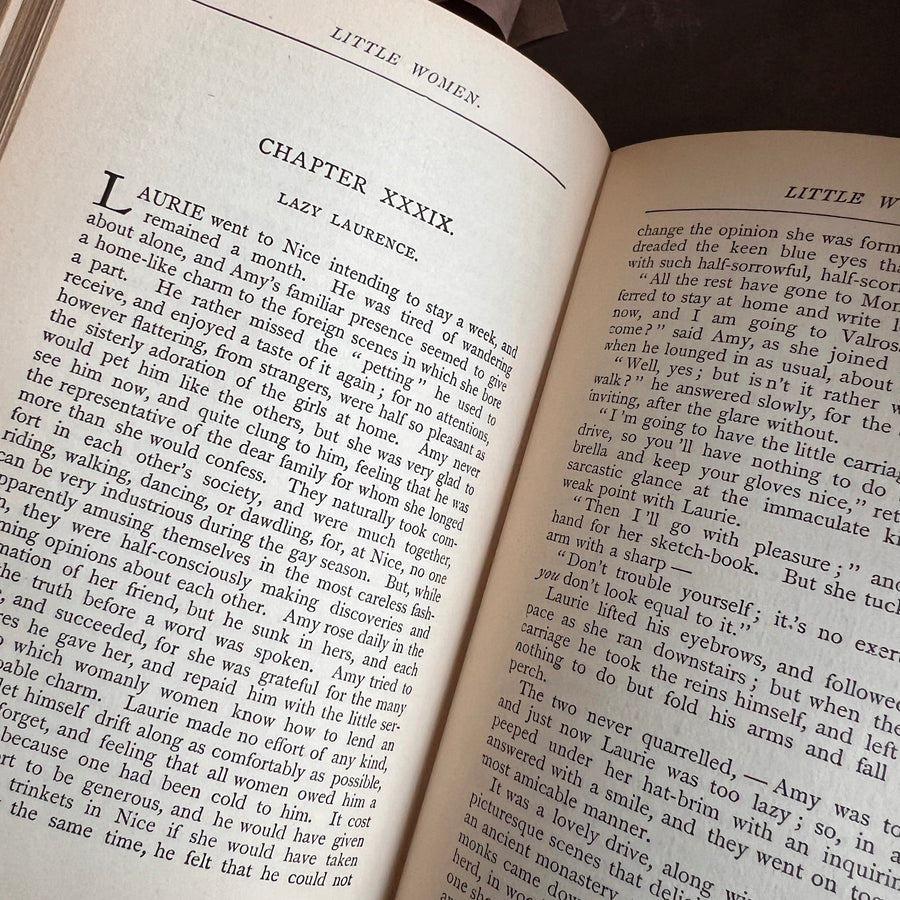 Louisa M. Alcott Novels in Brown— Each Sold Individually