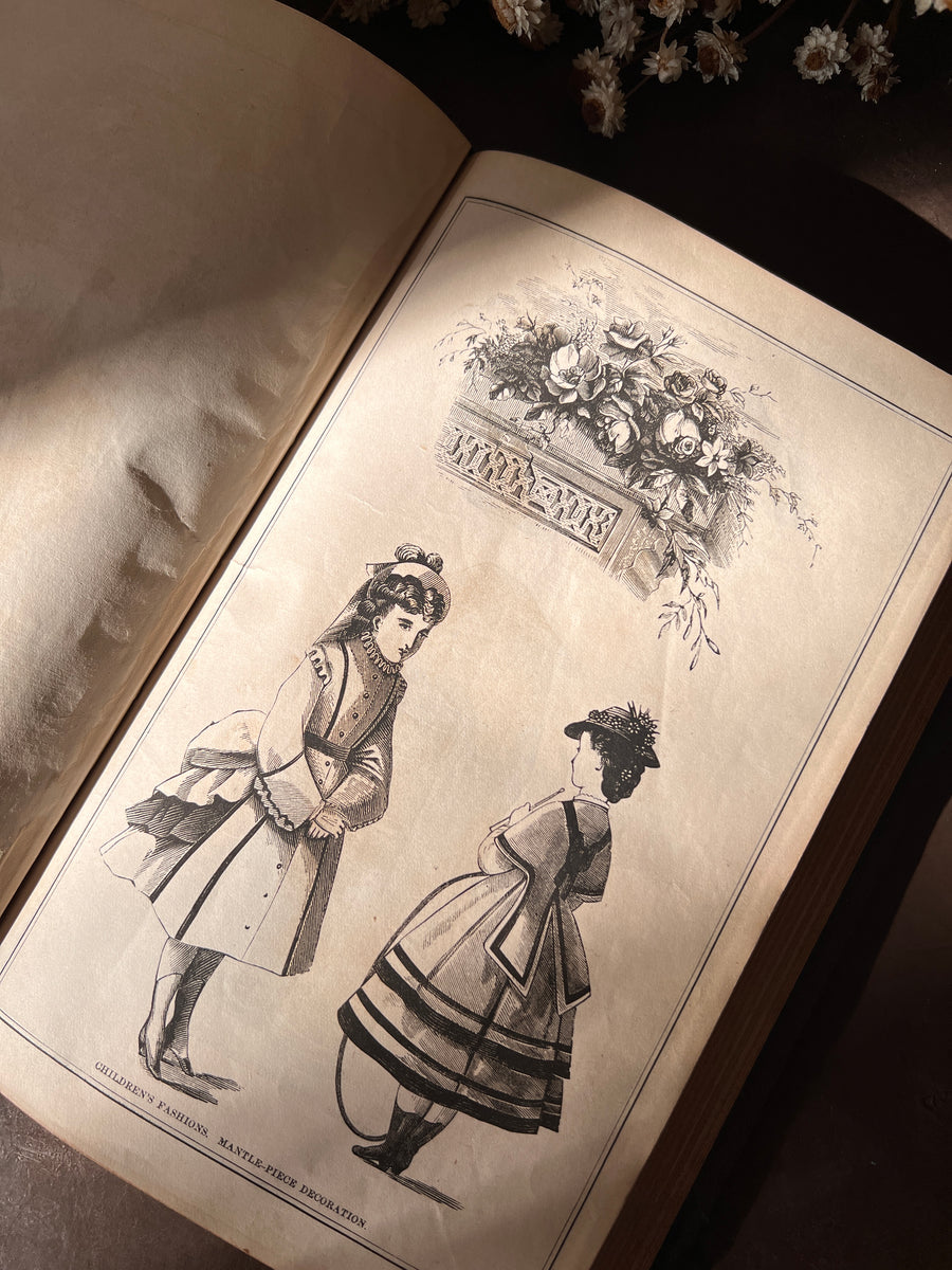 Peterson’s Magazine July–December 1874 | Victorian Women’s Fashion, Needlework & Music | Bound Volume