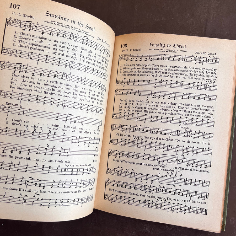 Hymns & Sacred Songs | Antique Hymnal |1918