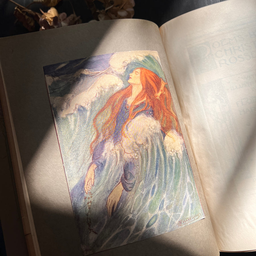 Poems by Christina Rossetti — Illustrated by Florence Harrison (1910), First American Edition)