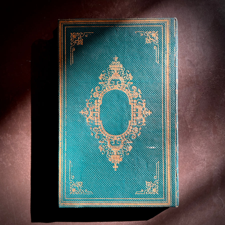 Anecdotes Chrétiennes (Christian Anecdotes) by L’Abbé Reyre, c.1860 —  Teal French Cartonnage Binding