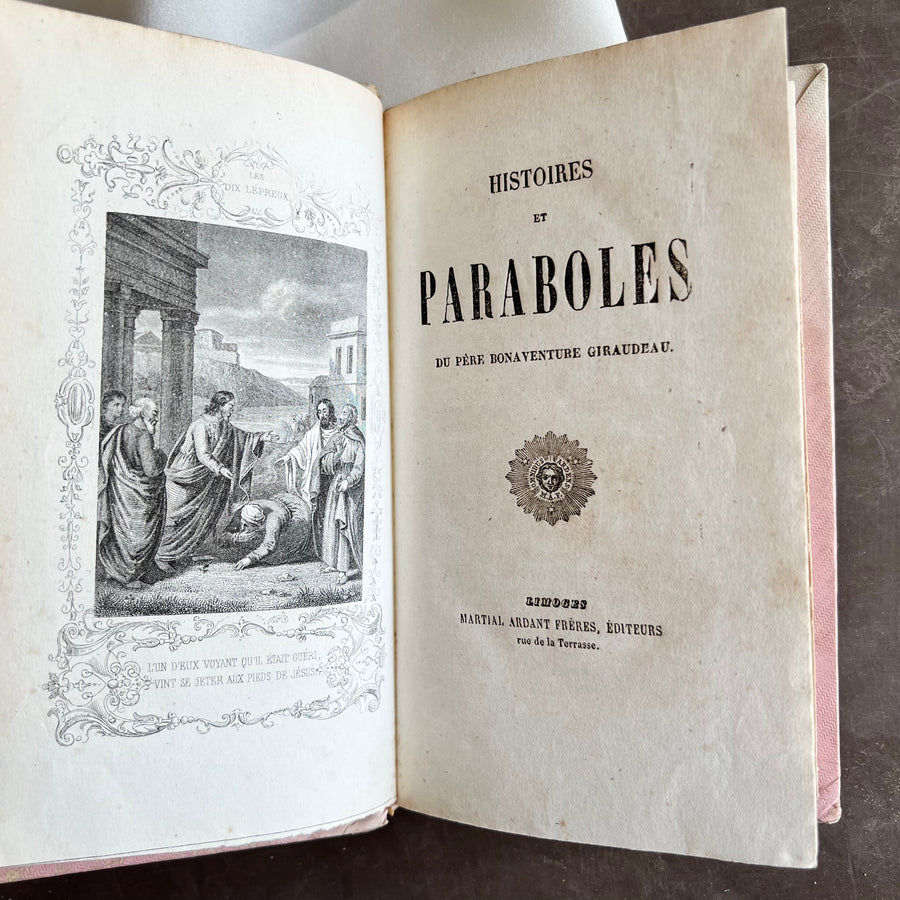 c.1850s - Histories Et Paraboles (Stories and Parables), French Cartonnage Romantique