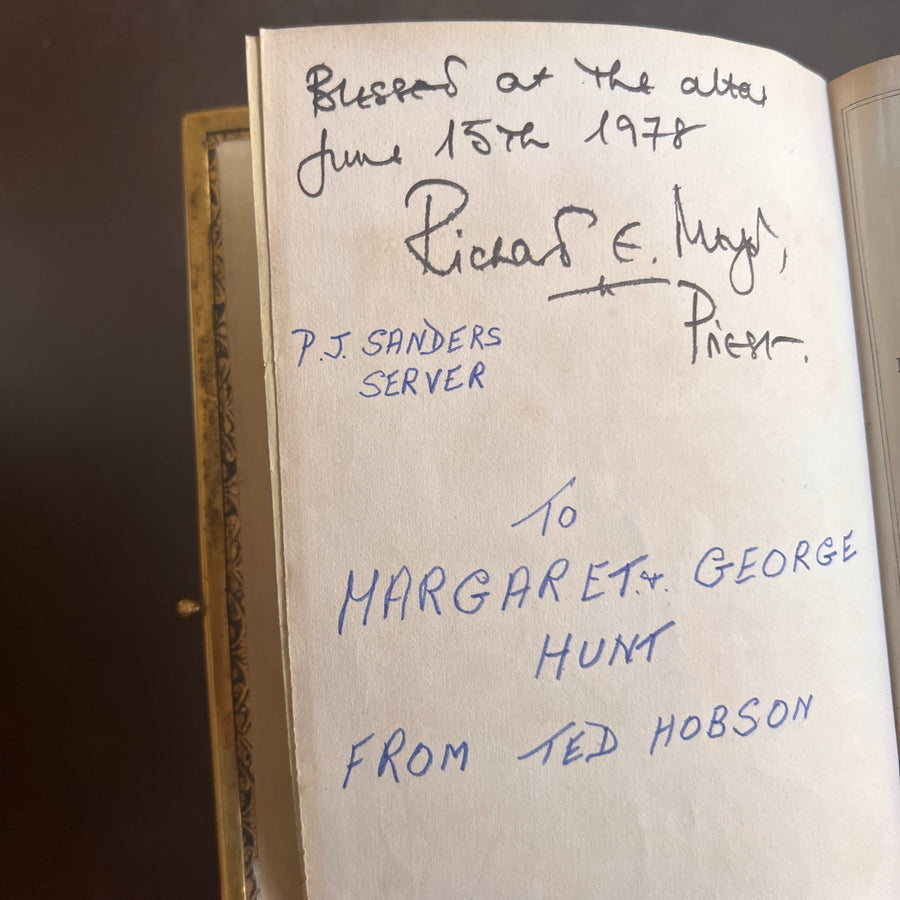 1853 Holy Bible | Old & New Testaments, Common Prayer & Psalms | Fine Black Leather with Ornate Brass Corners & Clasp | Gauffered Edges | Maps