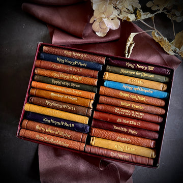 William Shakespeare — Miniature Works (24-Volume Set in Original Box | Leather Bound | c. 1920