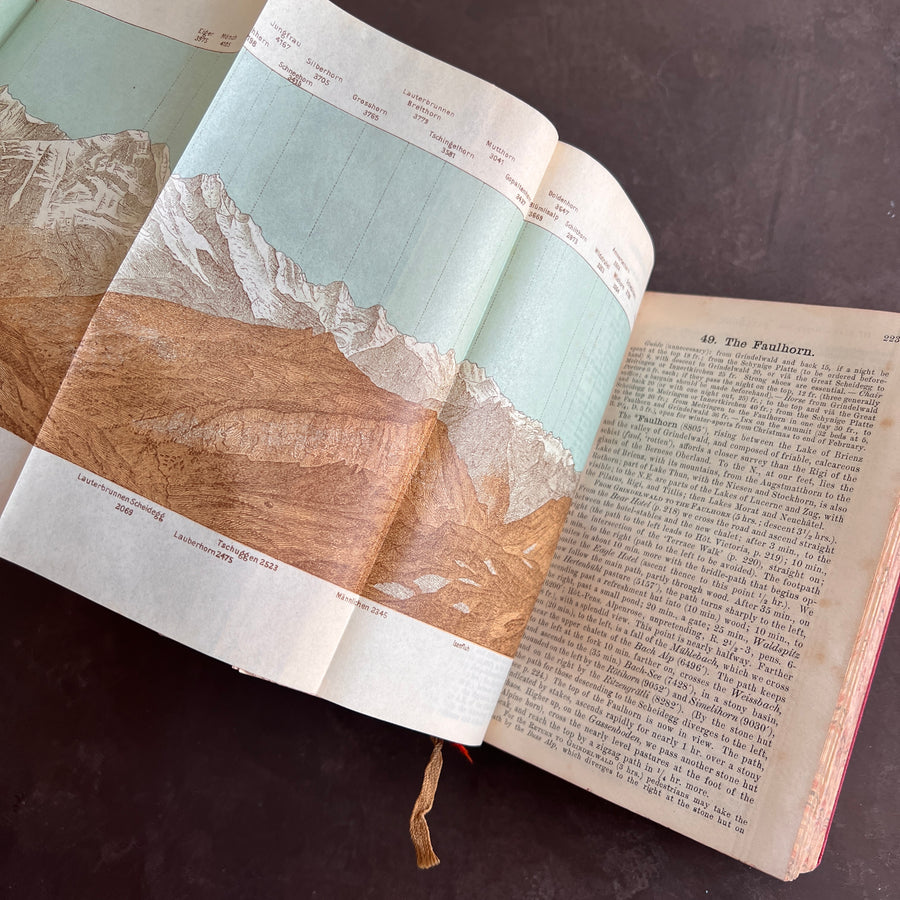 Baedeker’s Switzerland - 1911 Guidebook with Fold-Out Maps and & Panor ...