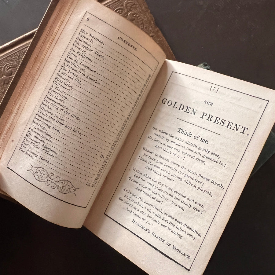 Victorian Miniature Books – 19th-Century Gilt Gift Volumes of Poetry & Sentiment (1840s)
