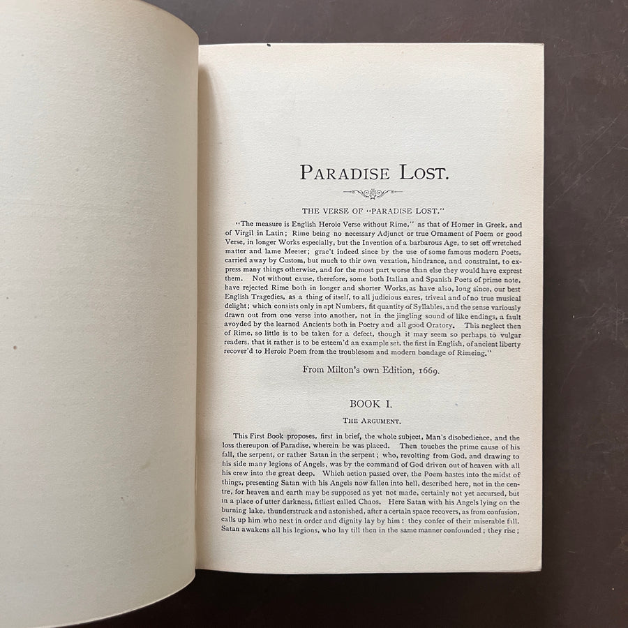 c.1880 - The Poetical Works of John Milton