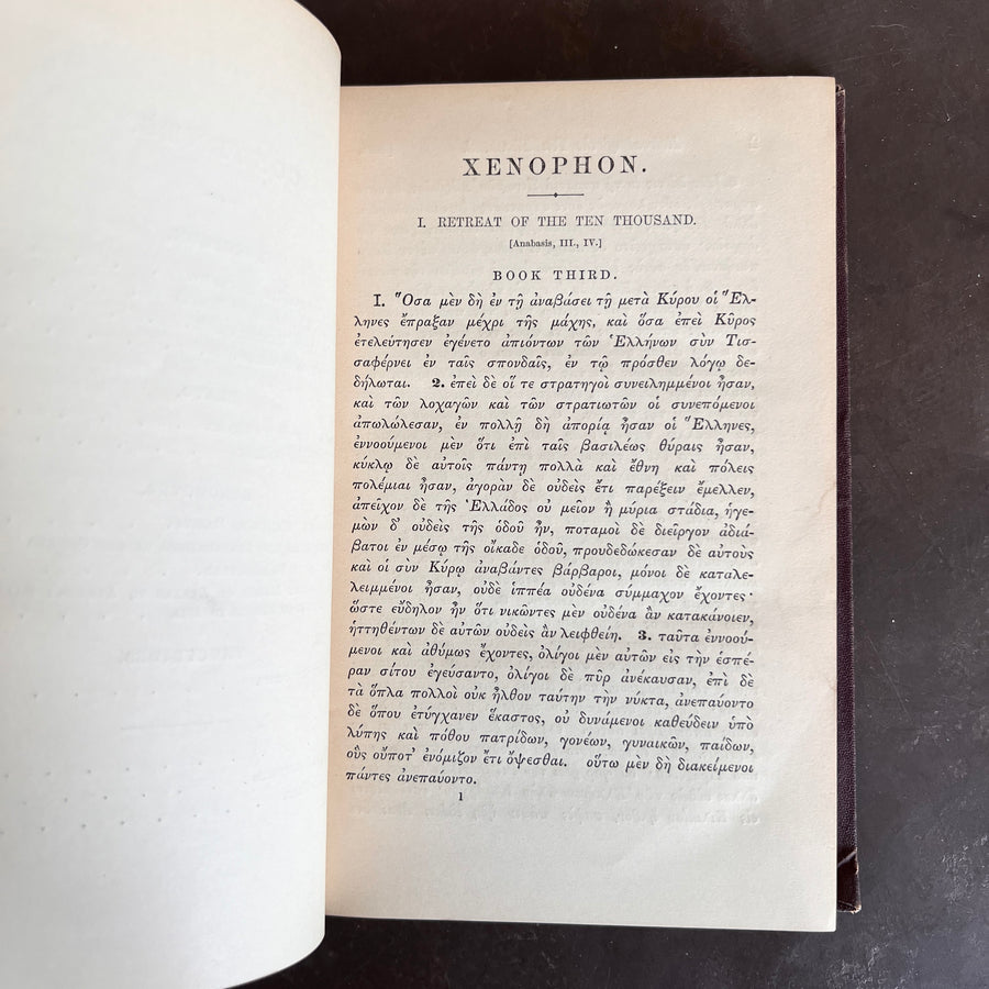 1872 - Greek Reader; Consisting of Selections From Xenophon, Plato, Herodotus, and Thucydides