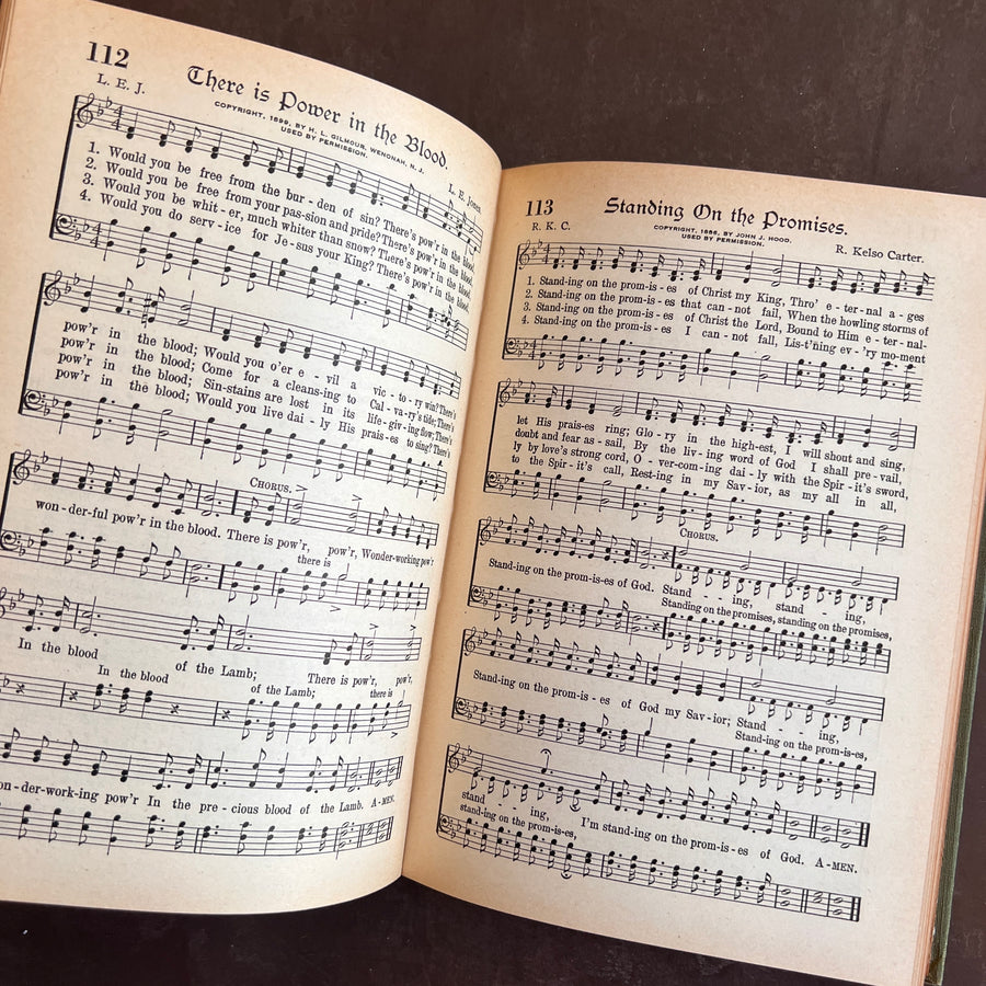 Hymns & Sacred Songs | Antique Hymnal |1918