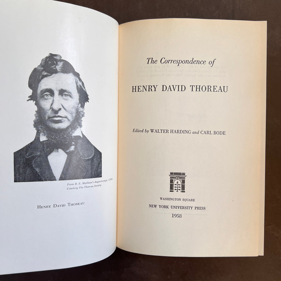 1958 - The Correspondence of Henry David Thoreau, First Edition