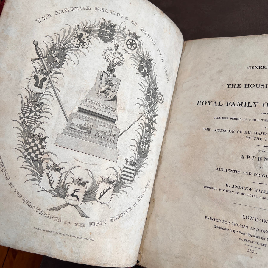 A General History of the House of Guelph or, Royal Family of Britain by Andrew Halliday M.D. (1821), Rare, First Edition | Provenance of King William IV