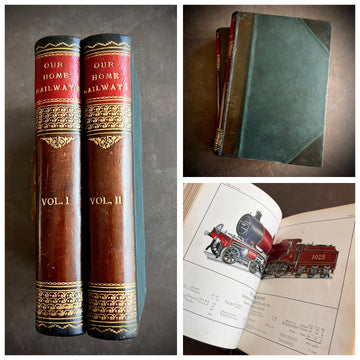 Our Home Railways: How They Began and How They Are Worked – 1910 First Edition, Illustrated by W.J. Stokoe (2 Volumes