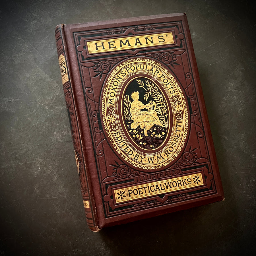 c.1880 - The Poetical Works of Mrs. Felicia Hemans