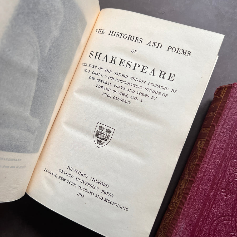 1915 - The History and Poems of Shakespeare & The Tragedies of Shakespeare