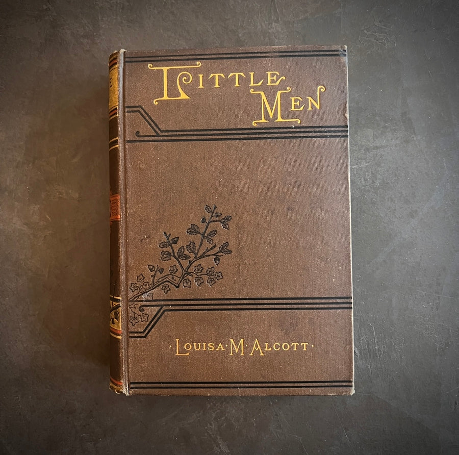 Little Men (1882) by Louisa May Alcott — Illustrated Roberts Brothers Edition — Decorative Victorian Binding