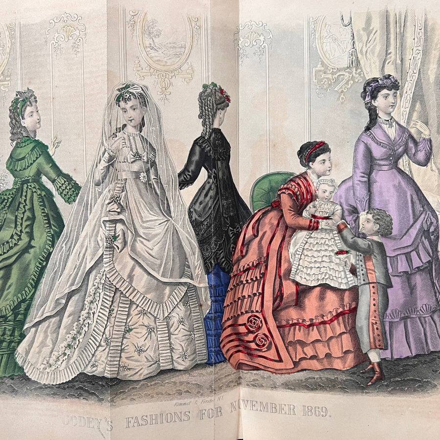 1869 - Godey’s Lady’s Book and Magazine, January -December 1869, First Edition