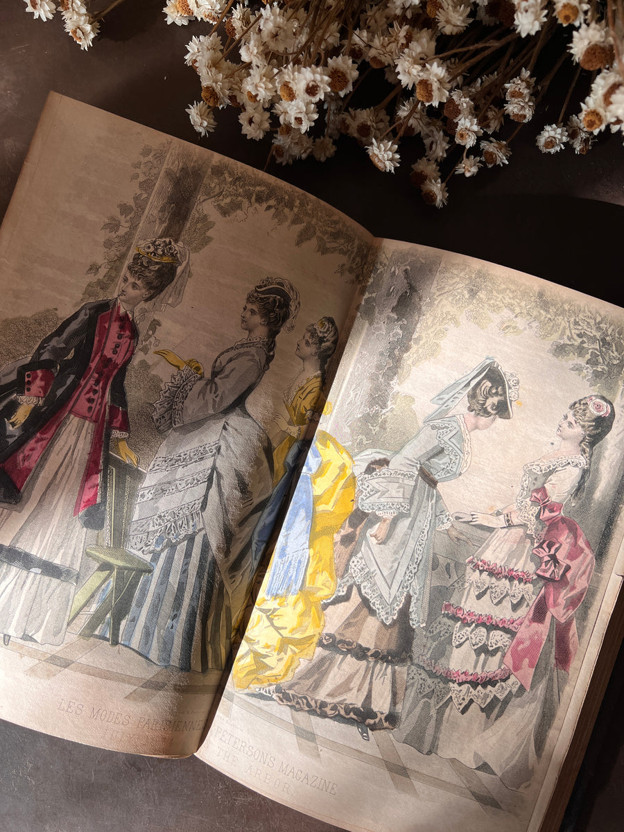 Peterson’s Magazine July–December 1874 | Victorian Women’s Fashion, Needlework & Music | Bound Volume