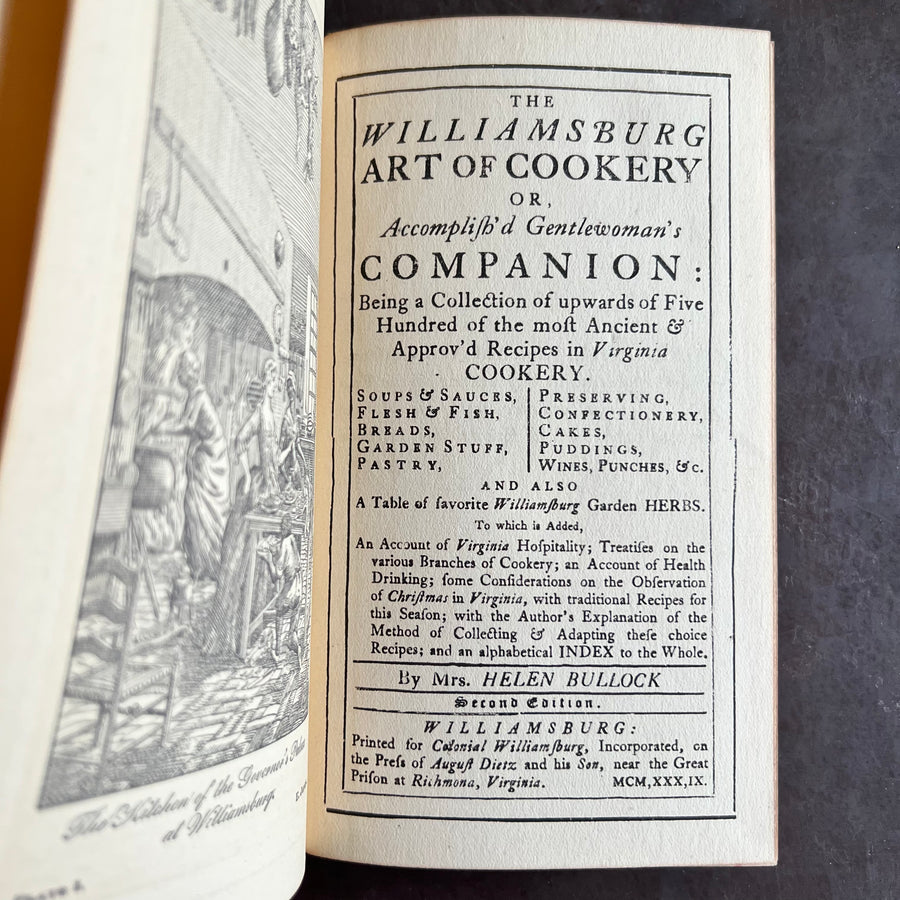 1939 - The Williamsburg Art of Cookery Or Accomplish’d Gentlewoman’s Companion