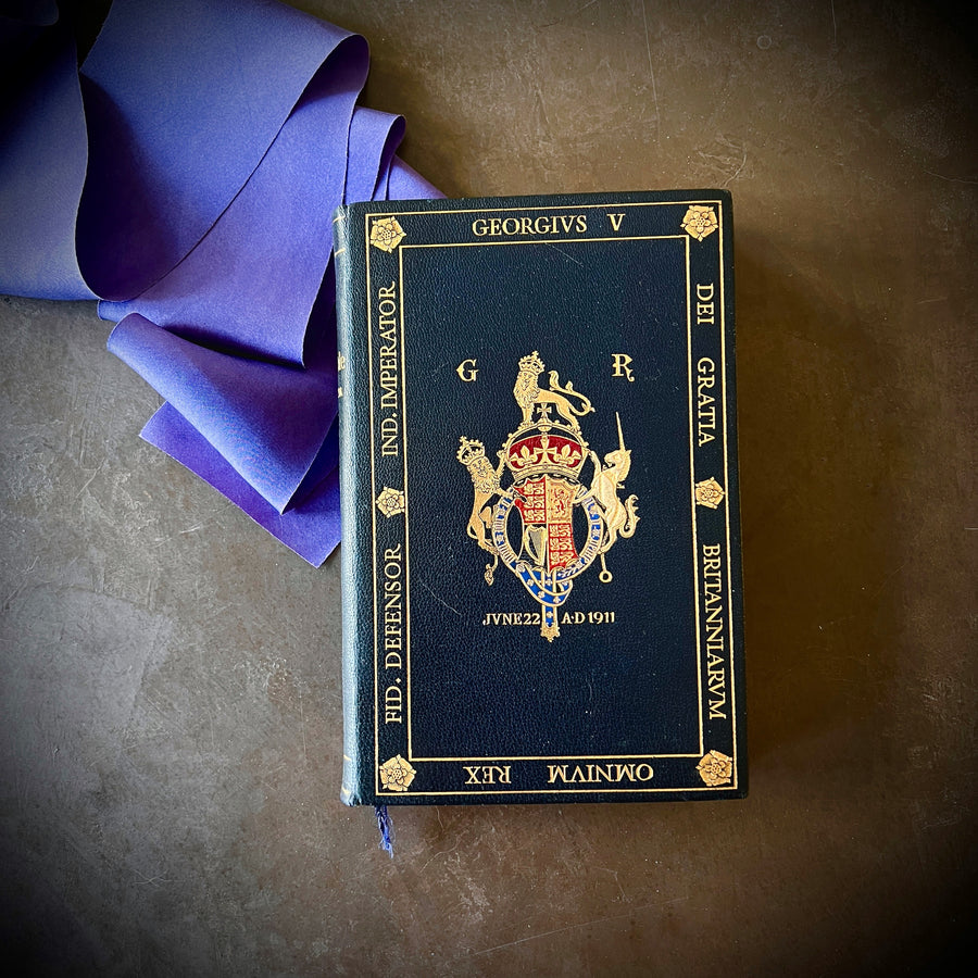 The Holy Bible — King George V Coronation Edition (1911) | Fine Leather Royal Presentation Binding | Eyre & Spottiswode