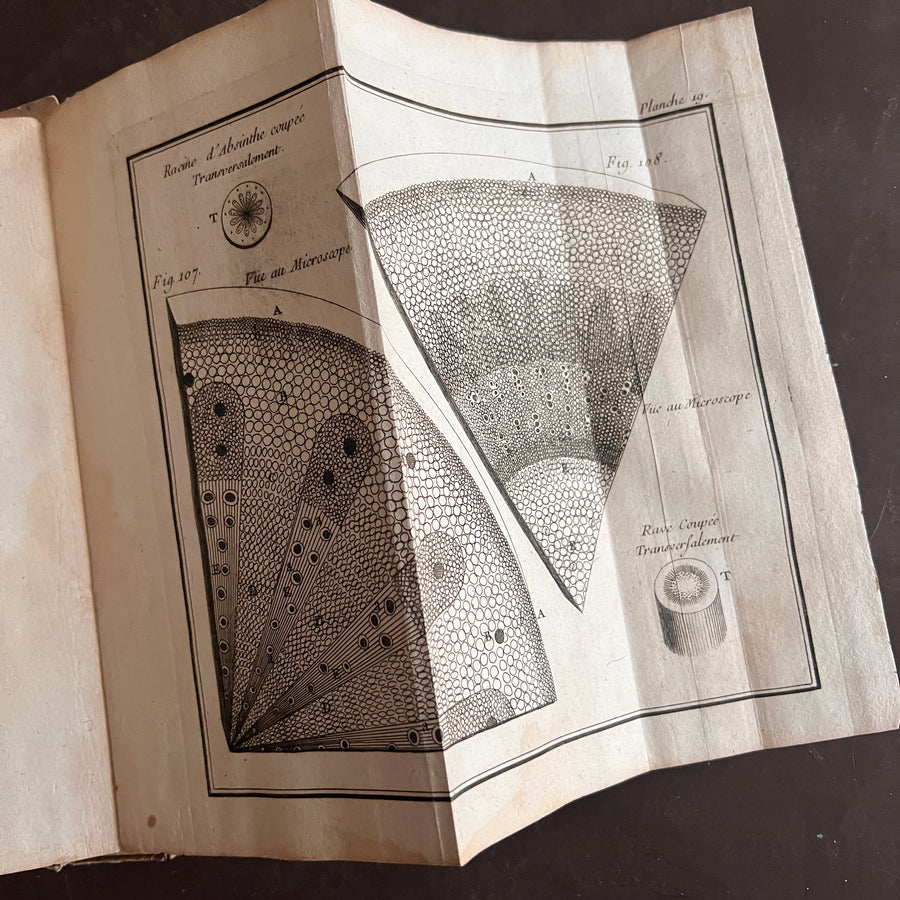 1756 Grammaire des Sciences Philosophiques — Vellum-Bound Scientific Encyclopaedia with Newtonian & Copernican Fold-Out Plates