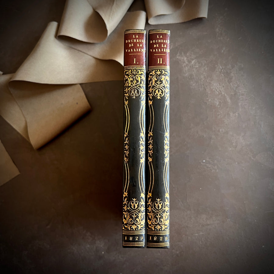 La Duchesse de La Vallière by Madame de Genlis | 1829 |Two-Volume Set Fine Binding