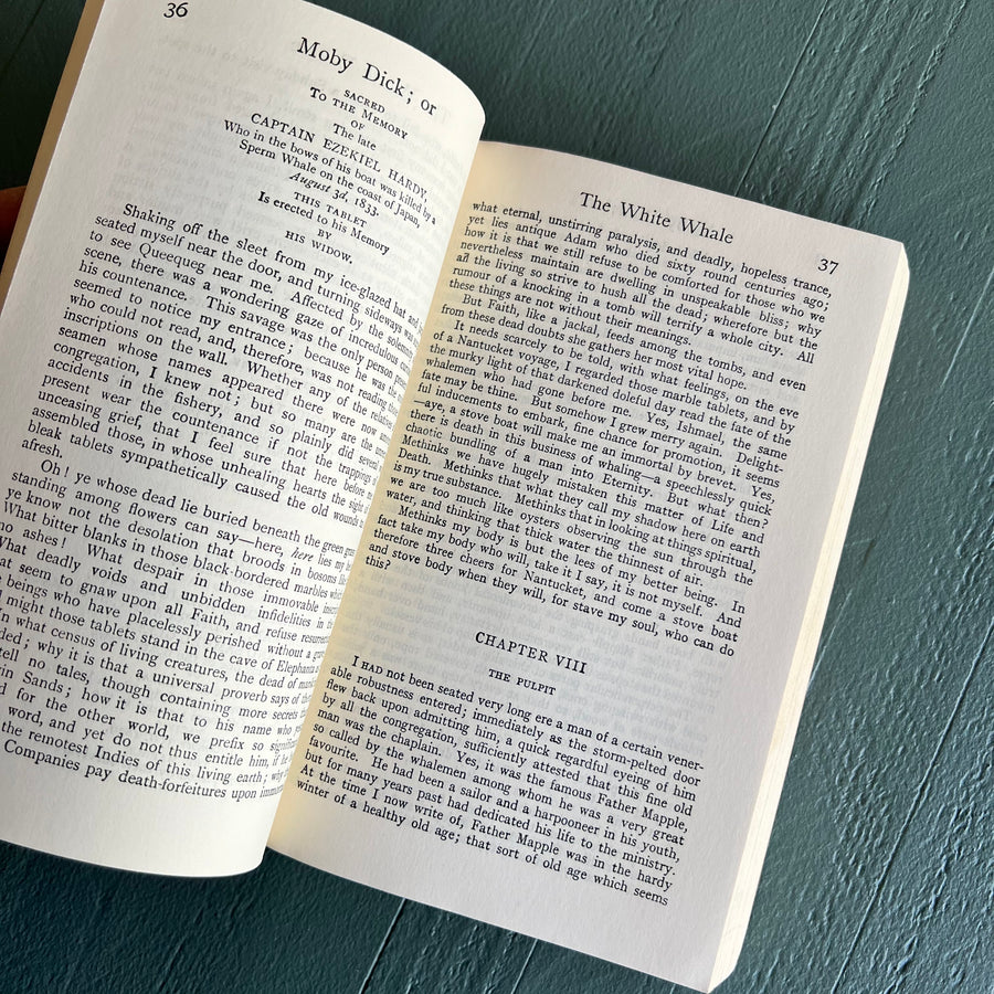 1961 Moby Dick by Herman Melville - Everyman’s Library Paperback - J.M. Dent & Sons/ E. P. Dutton