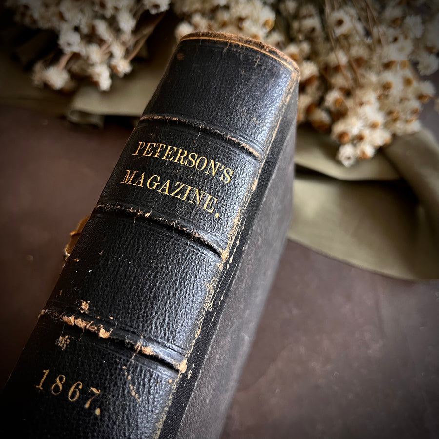 Peterson’s Magazine – 1867 Illustrated Annual Volume | Engravings, Fashion Plates, Needlework Patterns & Sheet Music