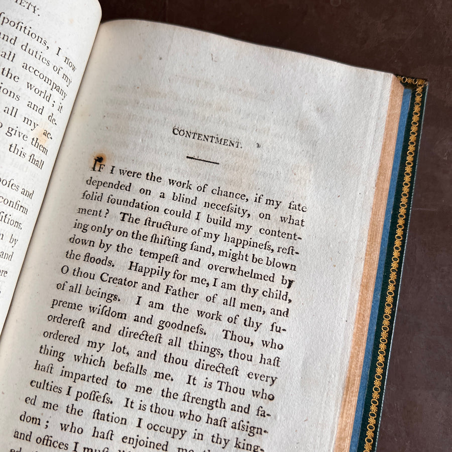 Exercises of Piety by G.J. Zollikofer | Presentation Copy, 1805 | Royal Provenance; Inscribed by Princess Amelia(youngest child of King George III and Queen Charlotte)