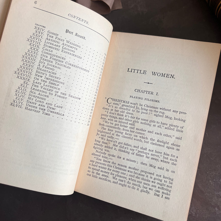 Louisa M. Alcott Novels in Brown— Each Sold Individually