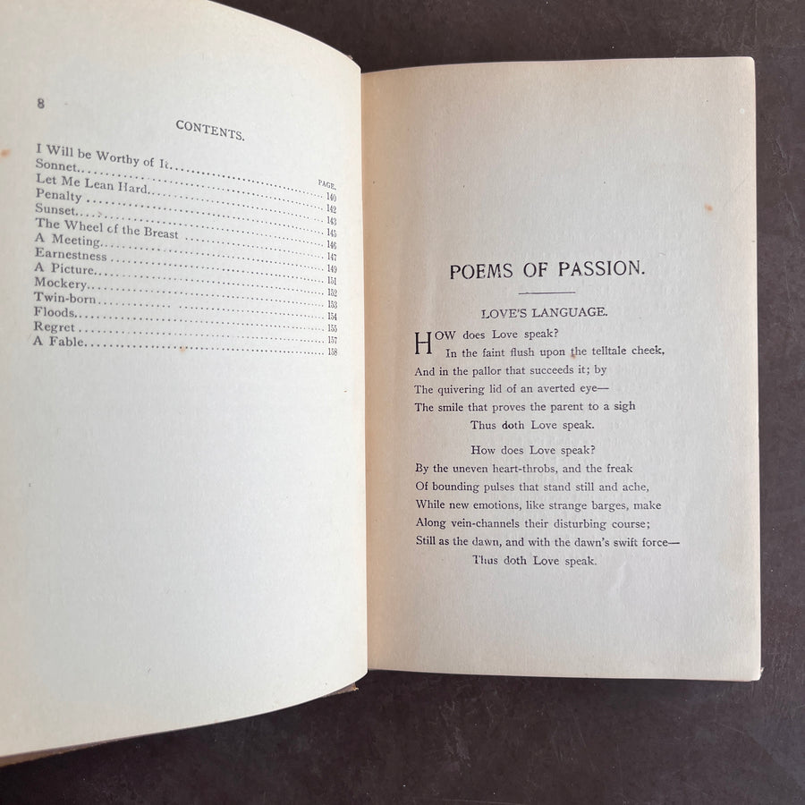 1883 - Poems of Passion