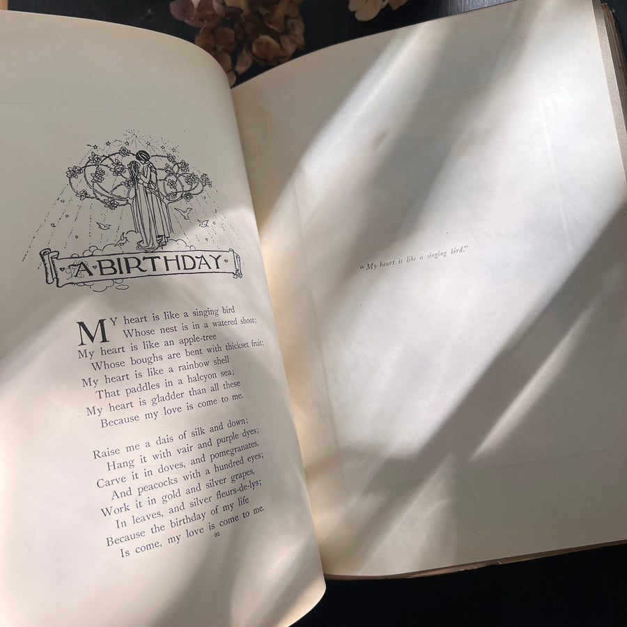 Poems by Christina Rossetti — Illustrated by Florence Harrison (1910), First American Edition)