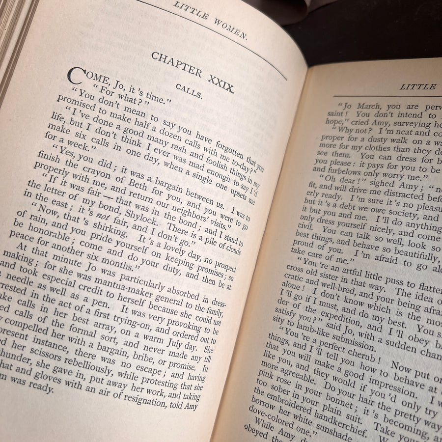 Louisa M. Alcott Novels in Brown— Each Sold Individually