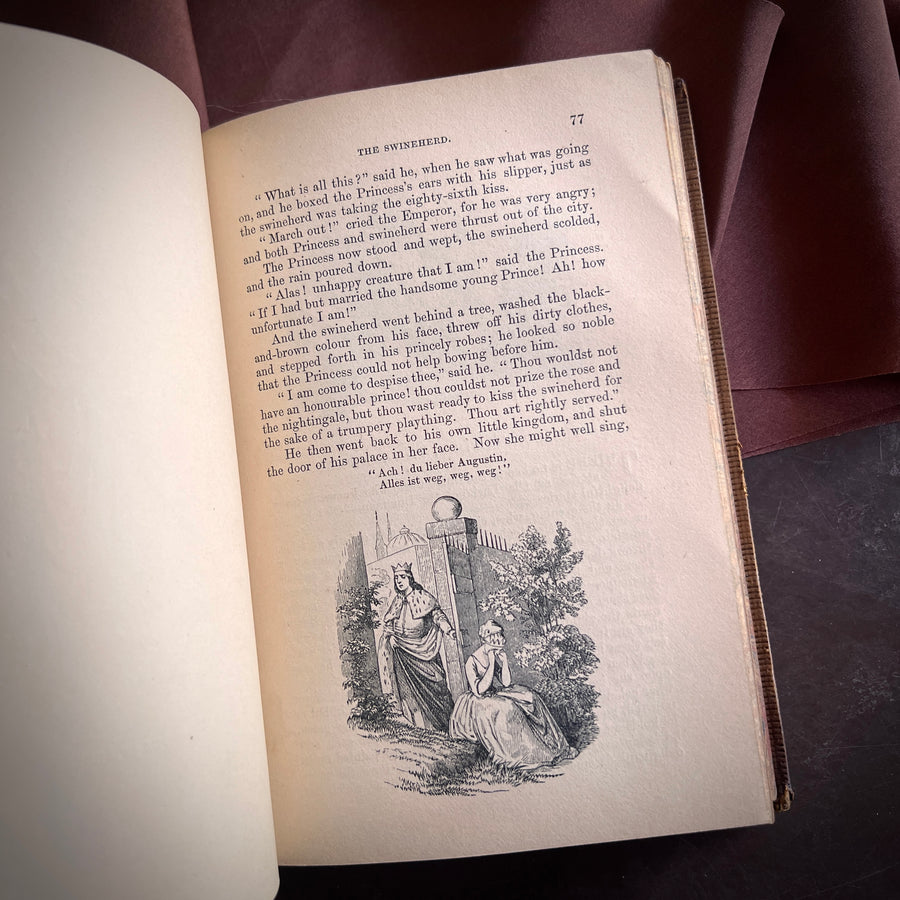 Danish Fairy Legends and Tales by Hans Christian Andersen (1861) | Illustrated | Fine Binding | Marbled Edges | Rare